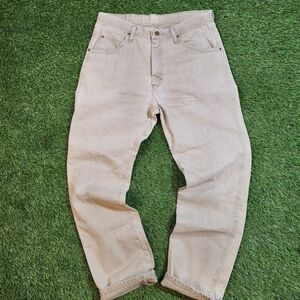 Vintage 90s Wrangler Men's Relaxed Fit Tan Jeans Y2K Workwear